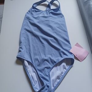 CLEARENCE Rip Curl Kidswear  Blue Ribbed One-Piece Swimsuit SZ 12  NWT